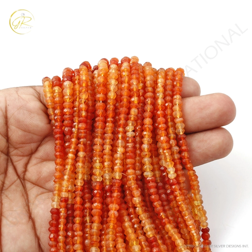 Natural Round Carnelian Beads, 4-5mm Round Carnelian 29 Strands Beads