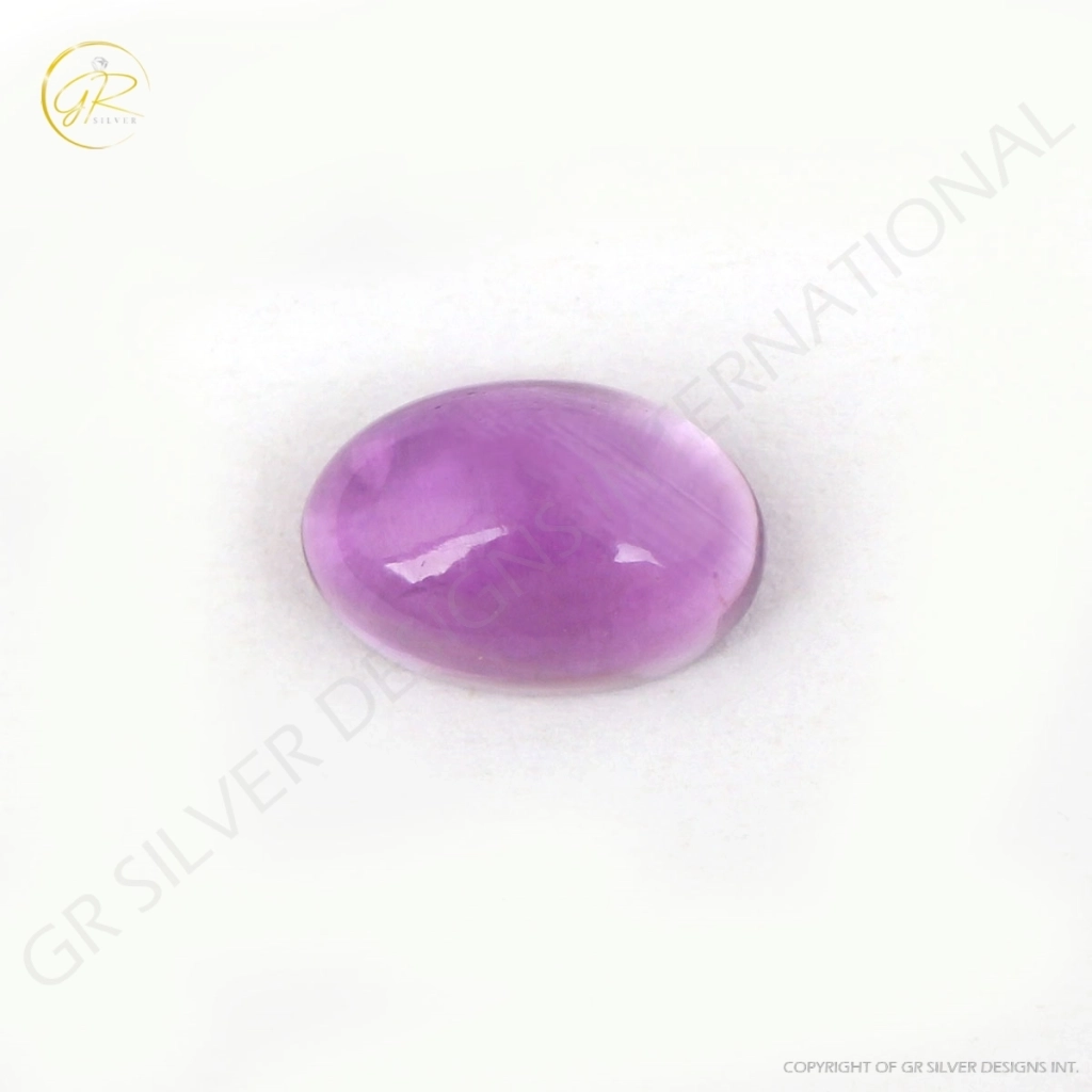 Natural Amethyst Cabochon Oval Loose Gemstone 8x12mm