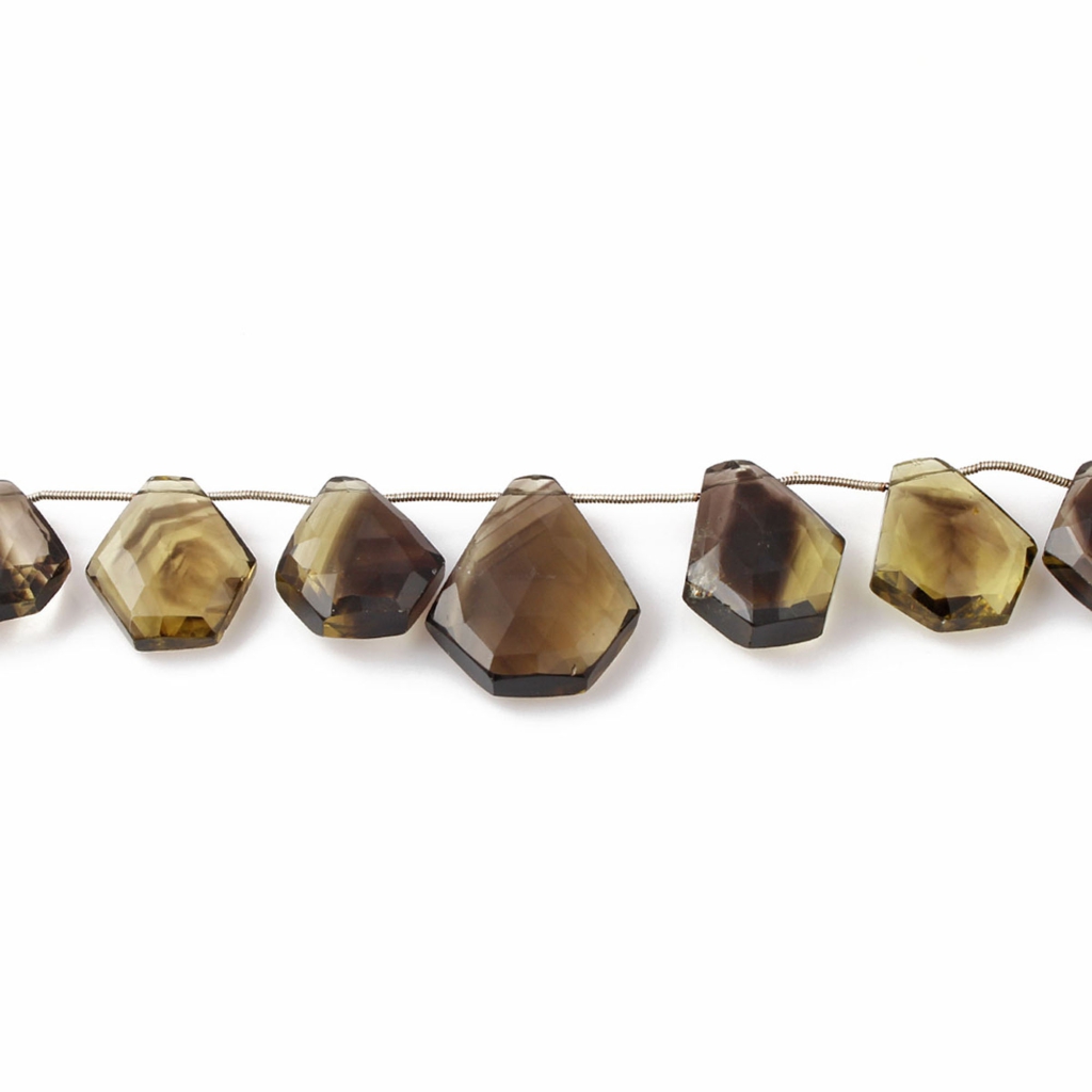 Natural Bio Lemon Quartz Handmade Pentagon Gemstone Beads