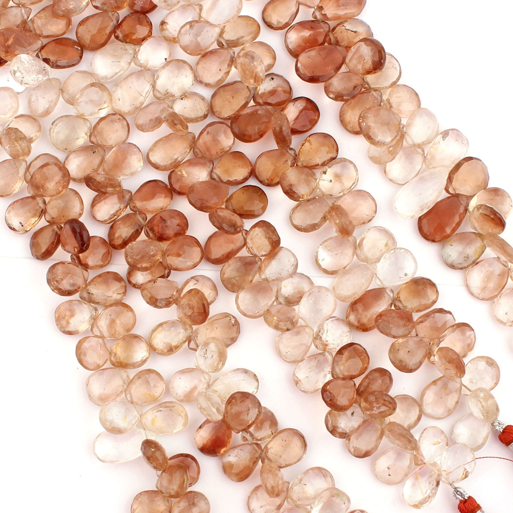 Pear Shape Imperial Quartz Handmade 5 Strands Gemstone Beads