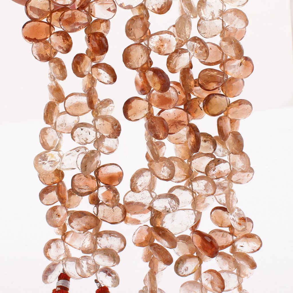 Pear Shape Imperial Quartz Handmade 5 Strands Gemstone Beads