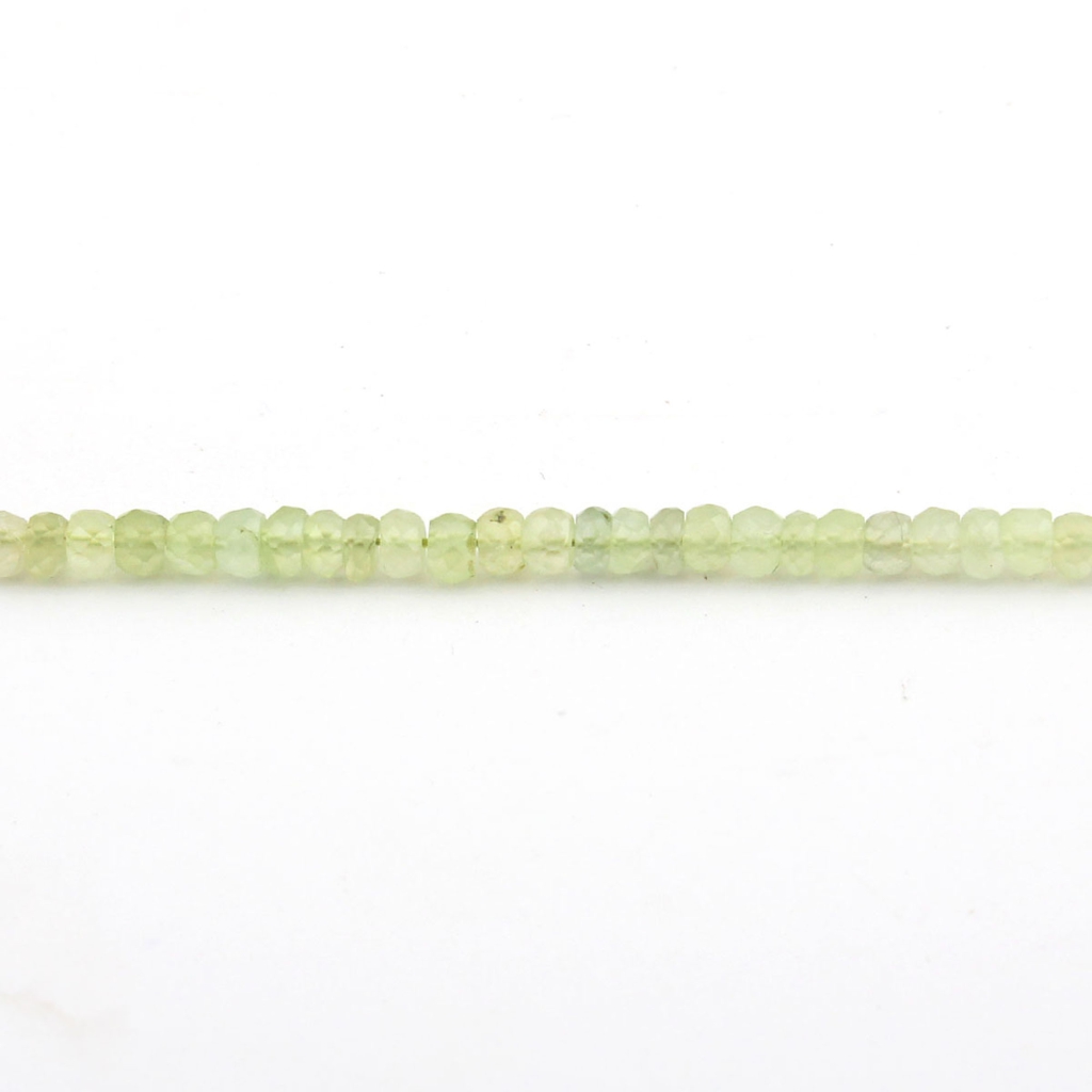 5mm Round Faceted Prehnite Gemstone Beads For Jewelry Making