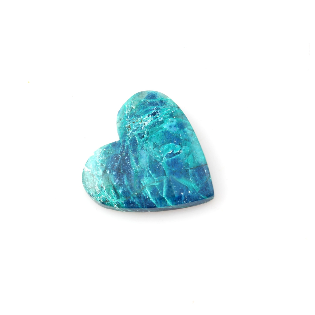 34.3ct Chrysocolla Gemstone, Natural Shattuckite Chrysocolla Cabochon Gemstone