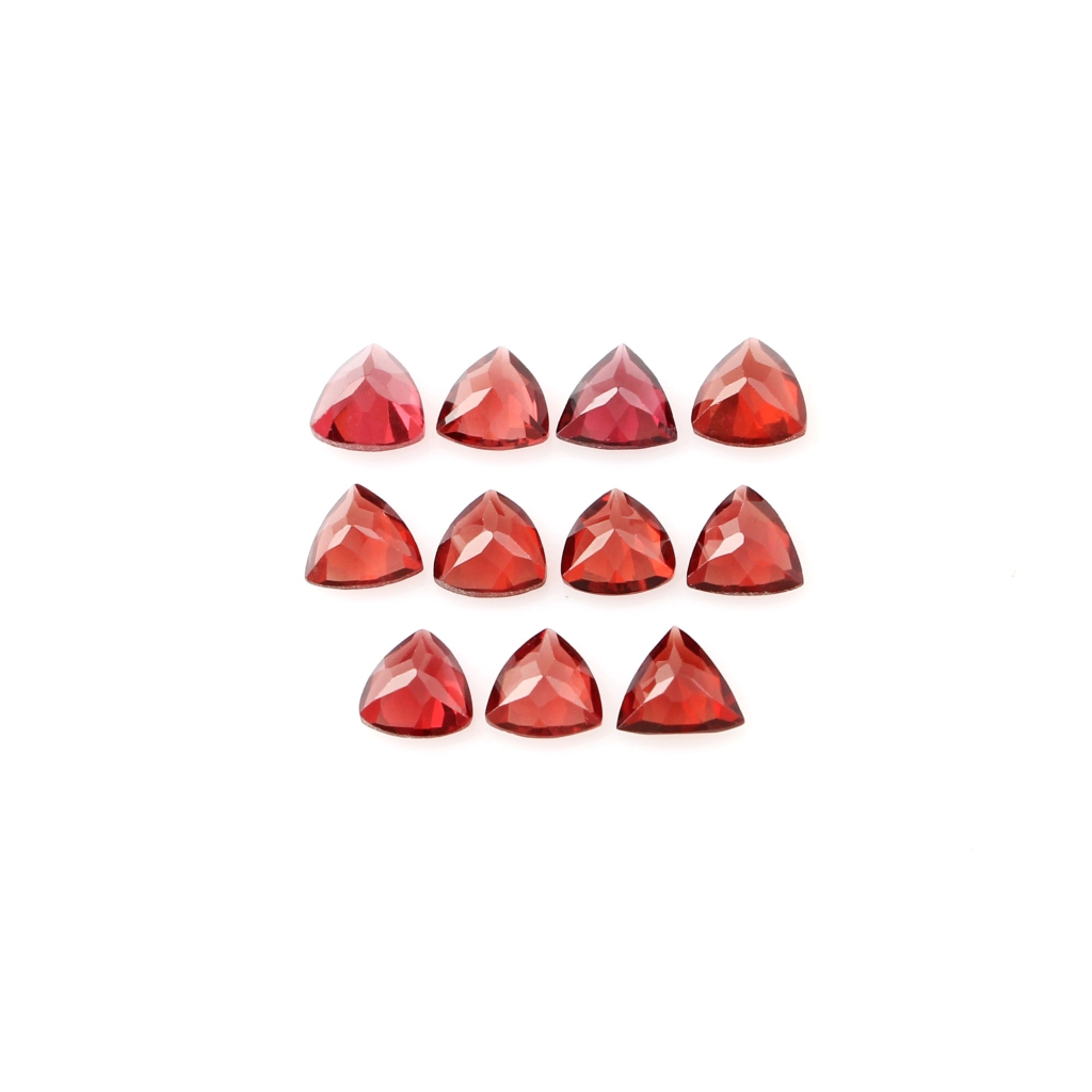 Natural Garnet 6mm Trillion Shape Loose Gemstone