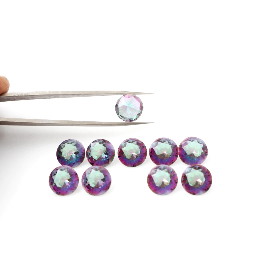 11mm Round Mystic Topaz Loose Gemstone