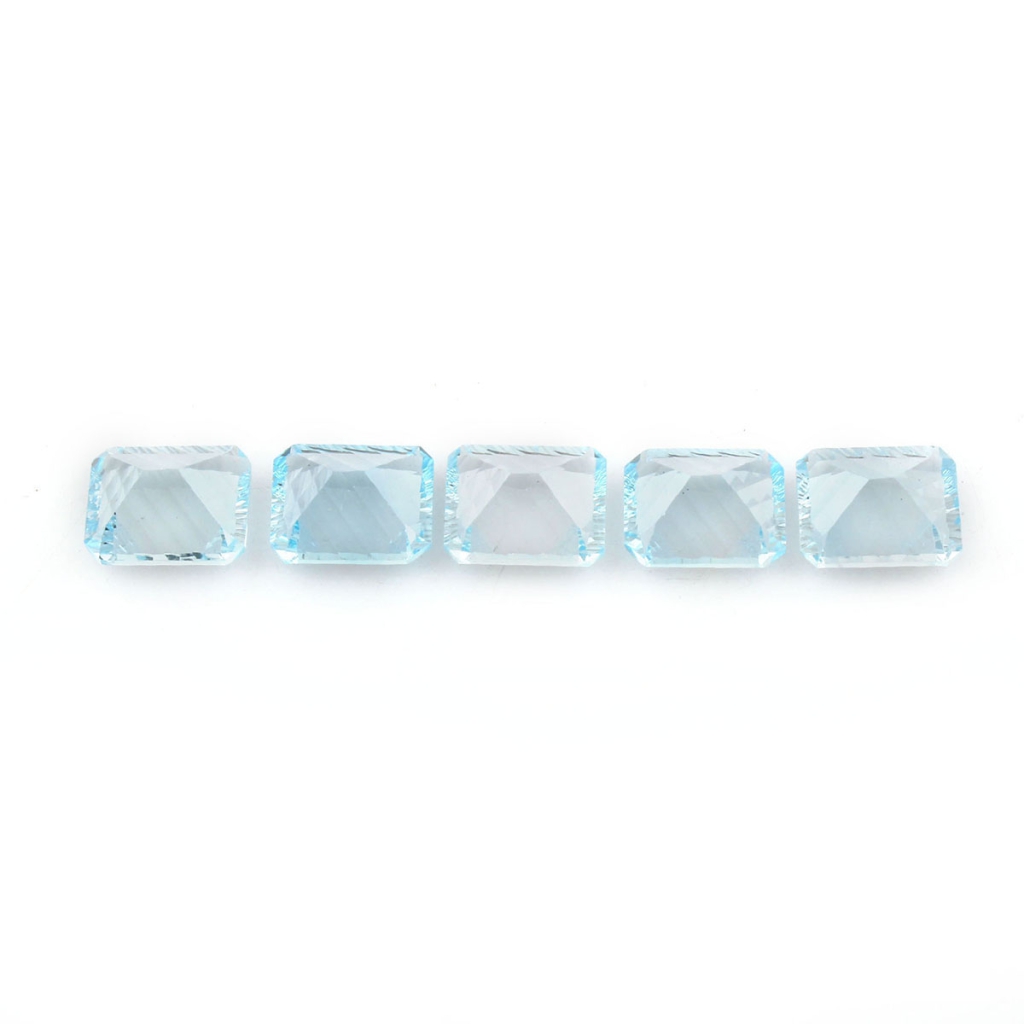 Natural sky Blue Topaz Octagon Shape Loose Gemstone