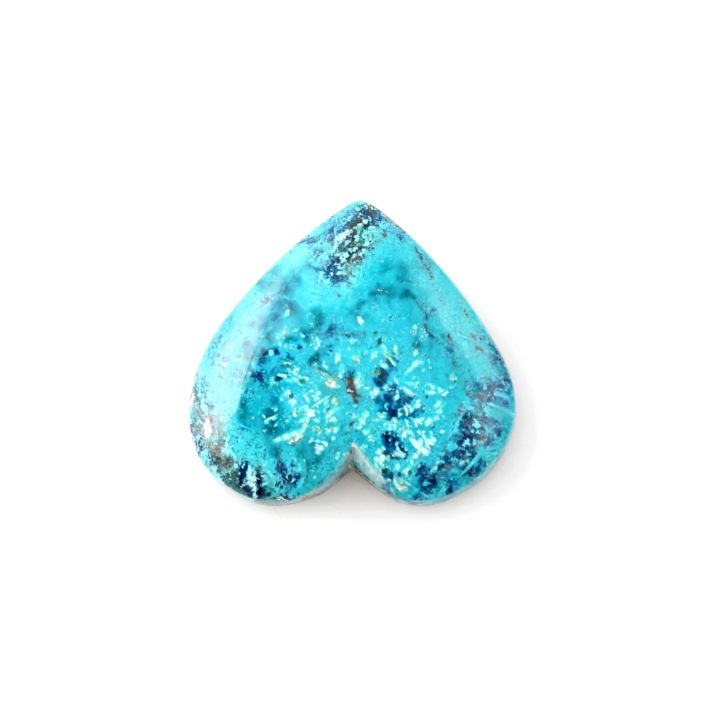 Natural Shattuckite Chrysocolla Gemstone, 29.85ct Chrysocolla Gemstone