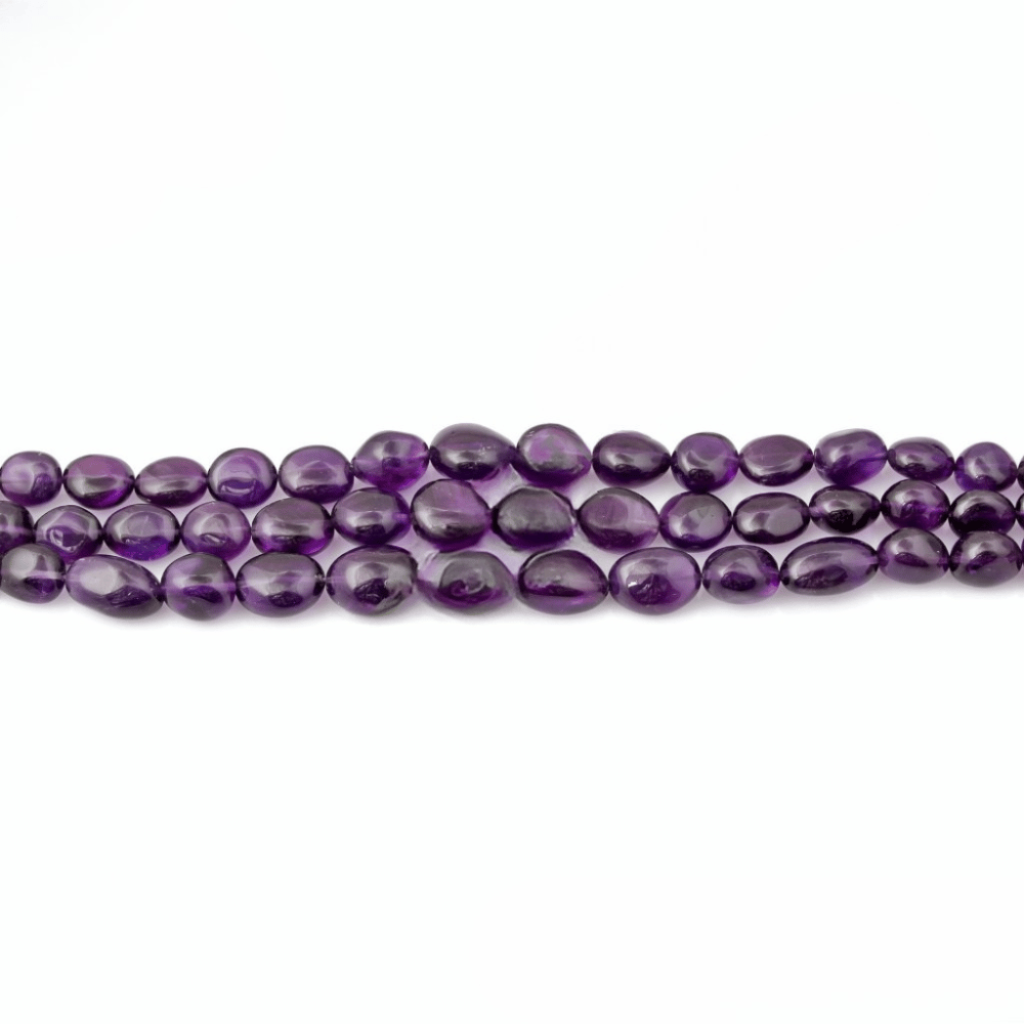 Natural Amethyst Gemstone Beaded Necklace Nuggets Shape 10-19mm Approx