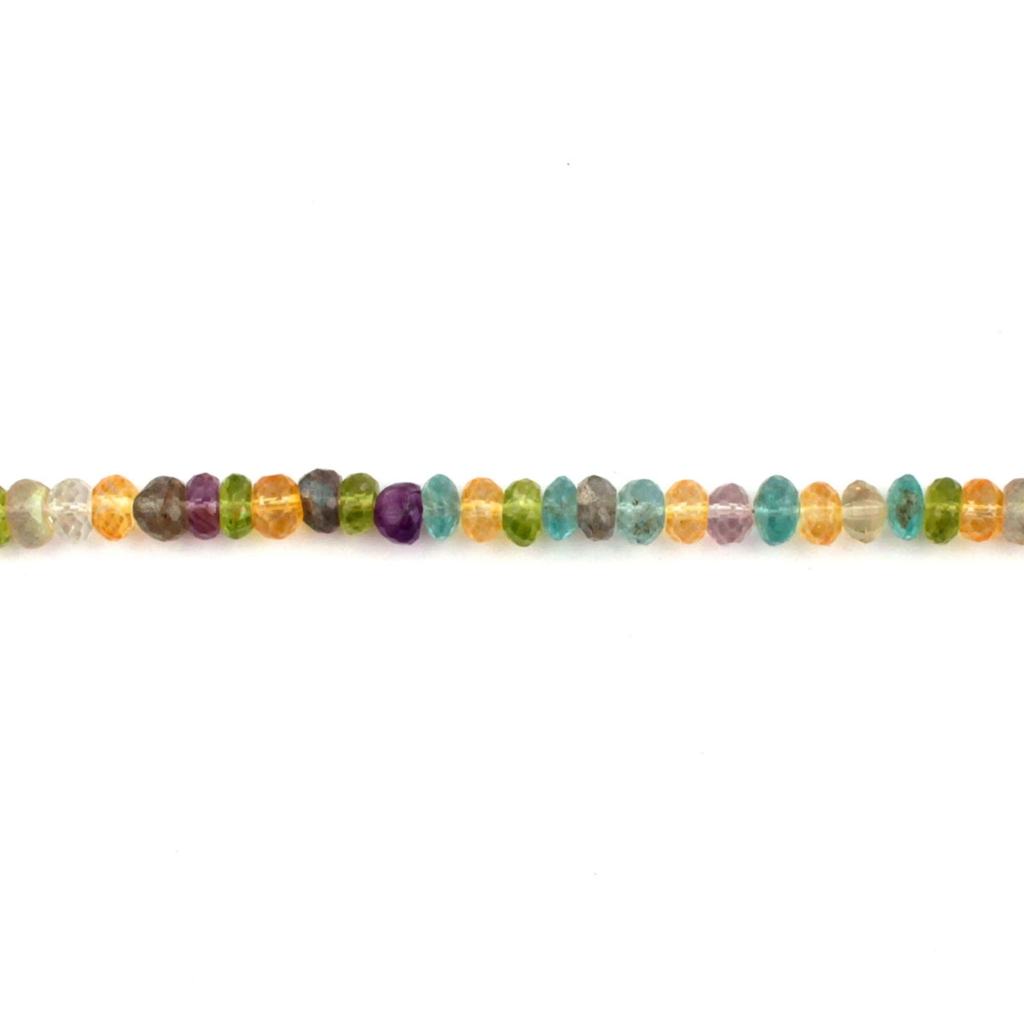 Top Quality Multi Quartz Round 6mm Faceted Gemstone Beads