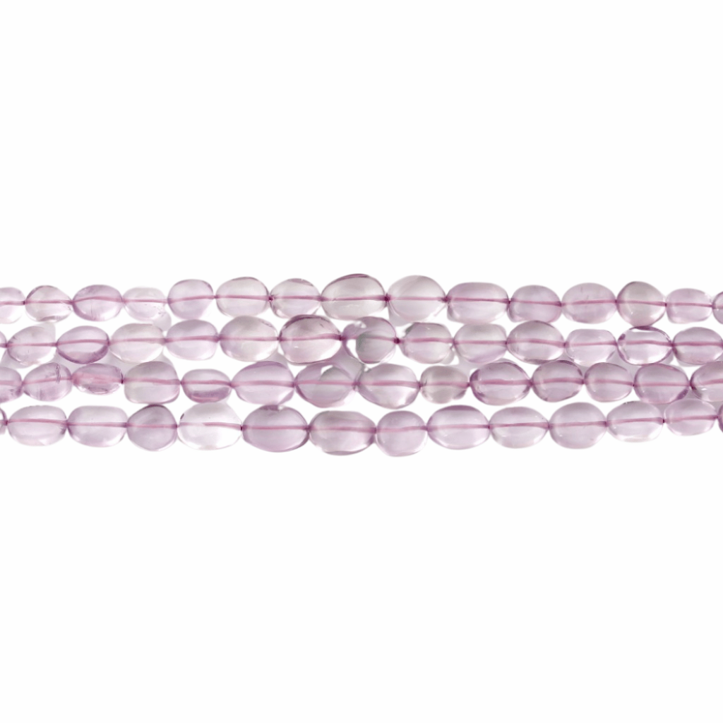 Pink Amethyst Beaded Necklace, Nugget Shape 9-16mm Approx.