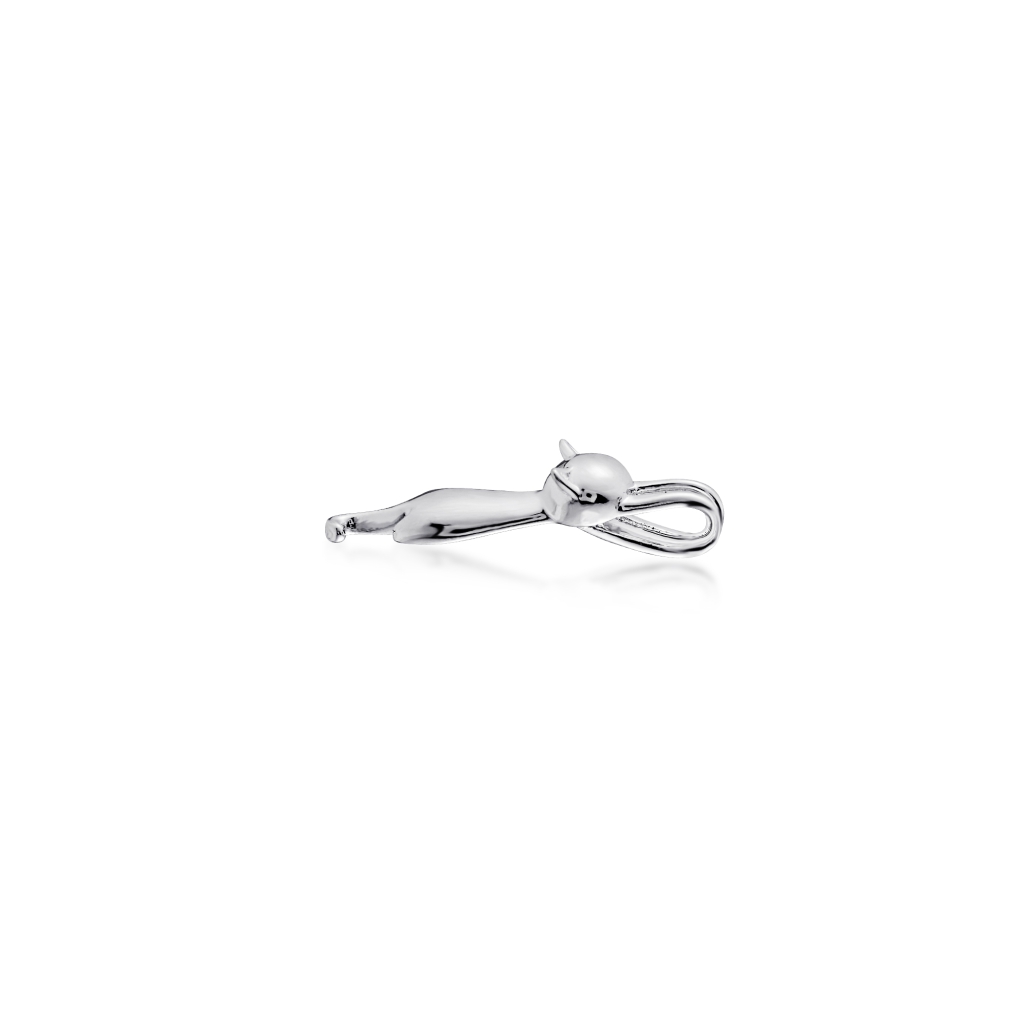 925 Sterling Silver Minimalist Cat-shaped Pendant Necklace