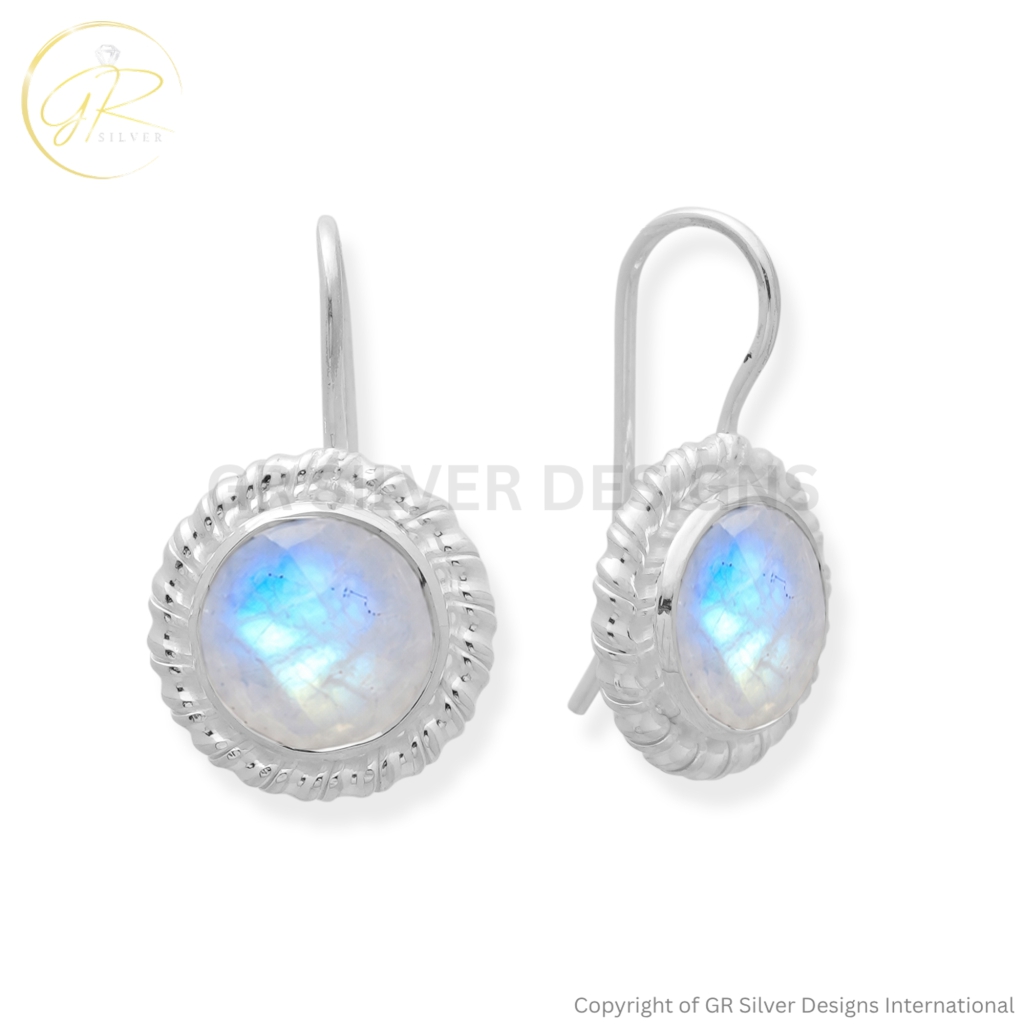 Rainbow Moonstone Earrings For Women