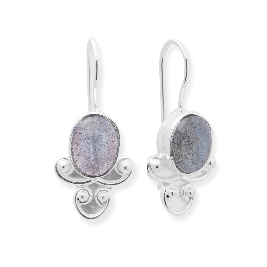 Labradorite Earrings by GR Silver Designs