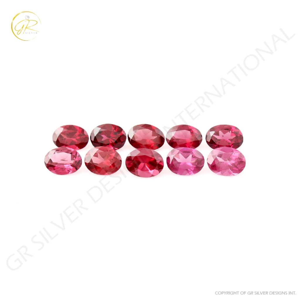 Natural Garnet 6x8mm Oval Shape Loose Gemstone