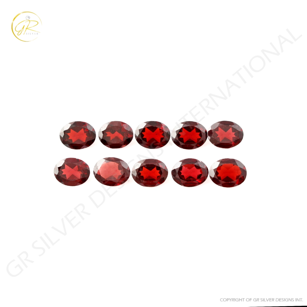 Natural Oval Garnet Gemstone, 7x9mm Oval Shape 19ct Garnet Loose Gemstone, Garnet For Jewellery Making