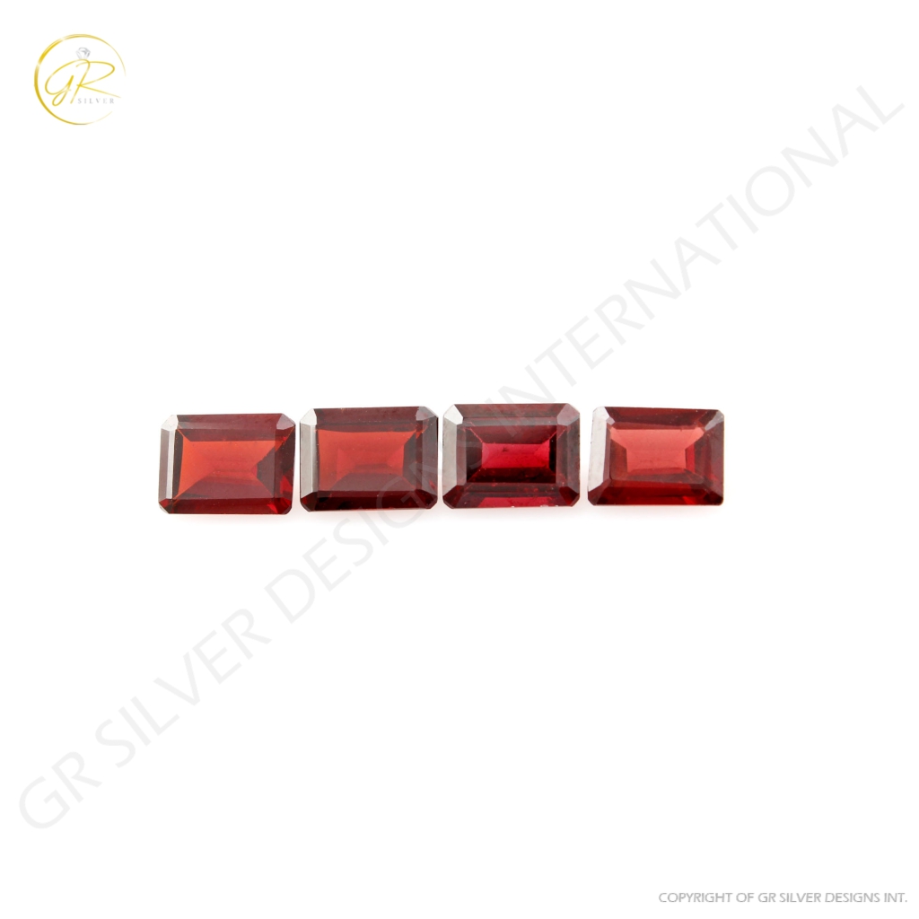 Natural Octagon Garnet Gemstone, 6x8mm Octagon 7.2ct Loose Garnet Gemstone, Garnet For Jewellery Making