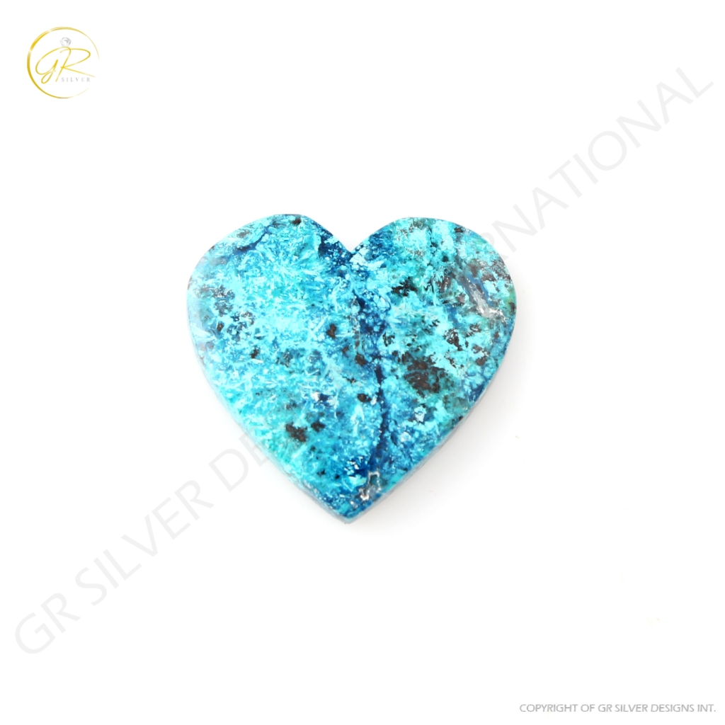 25.27ct Chrysocolla Gemstone, Natural Shattuckite Chrysocolla Stone