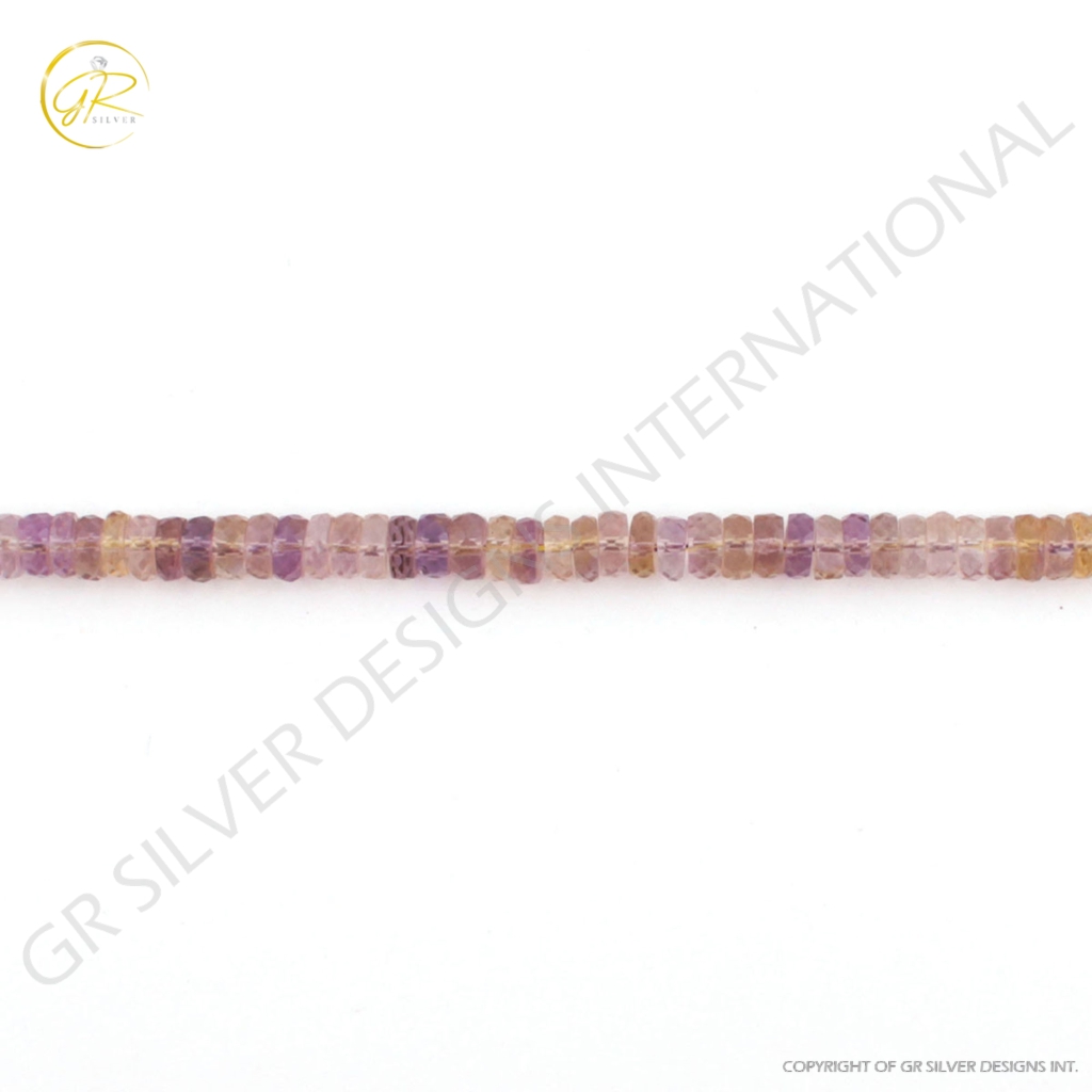 High Quality Multi Quartz Gemstone 5-6mm Tyre Shape Strand Beads