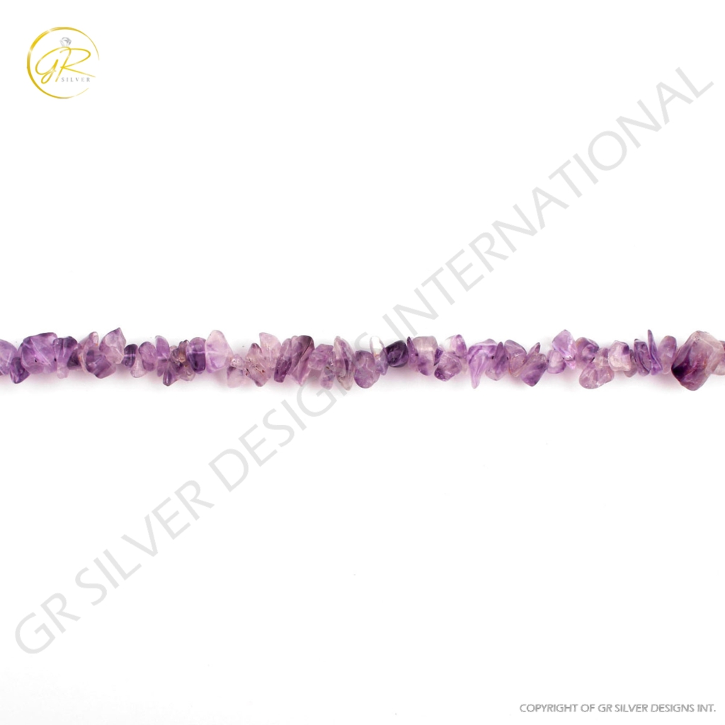 High Quality Amethyst Uncut Smooth Gemstone Beads 19 Strands