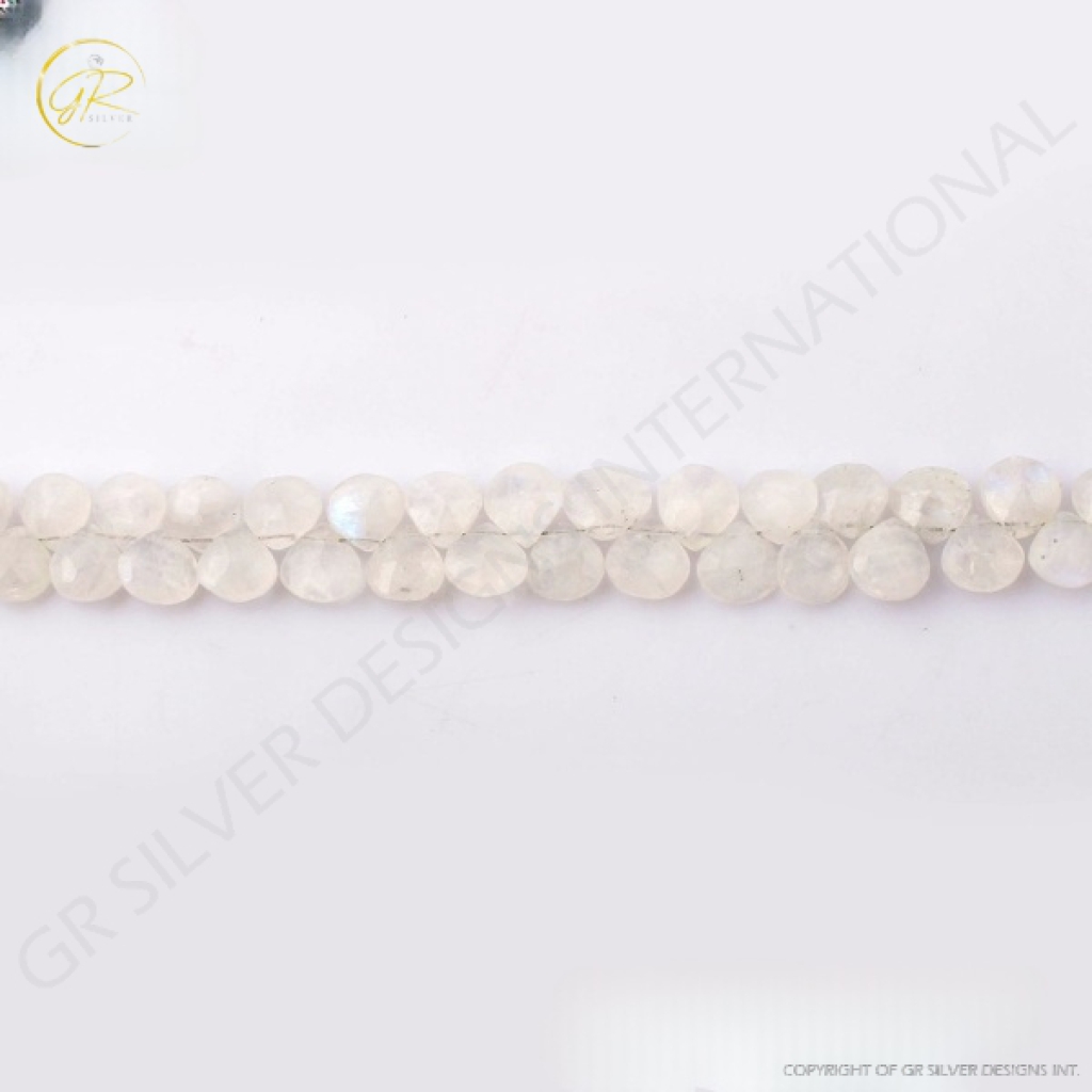 RAINBOW MOONSTONE BEADS, NATURAL RAINBOW MOONSTONE FACETED BEADS, 8.5-10.5 MM APPROX