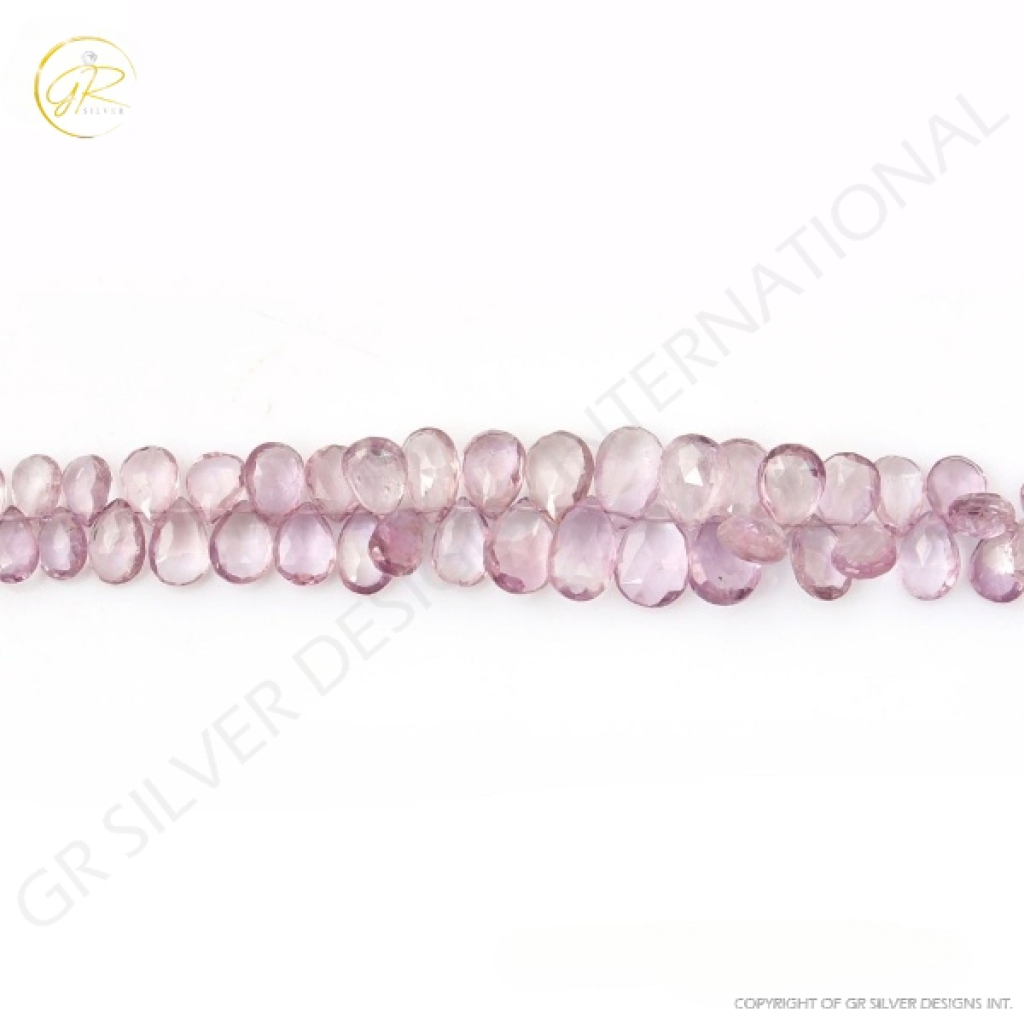 Amethyst Beads, Natural Amethyst Pear Shape Gemstone Beads 7.5-15mm Approx 7 Strands