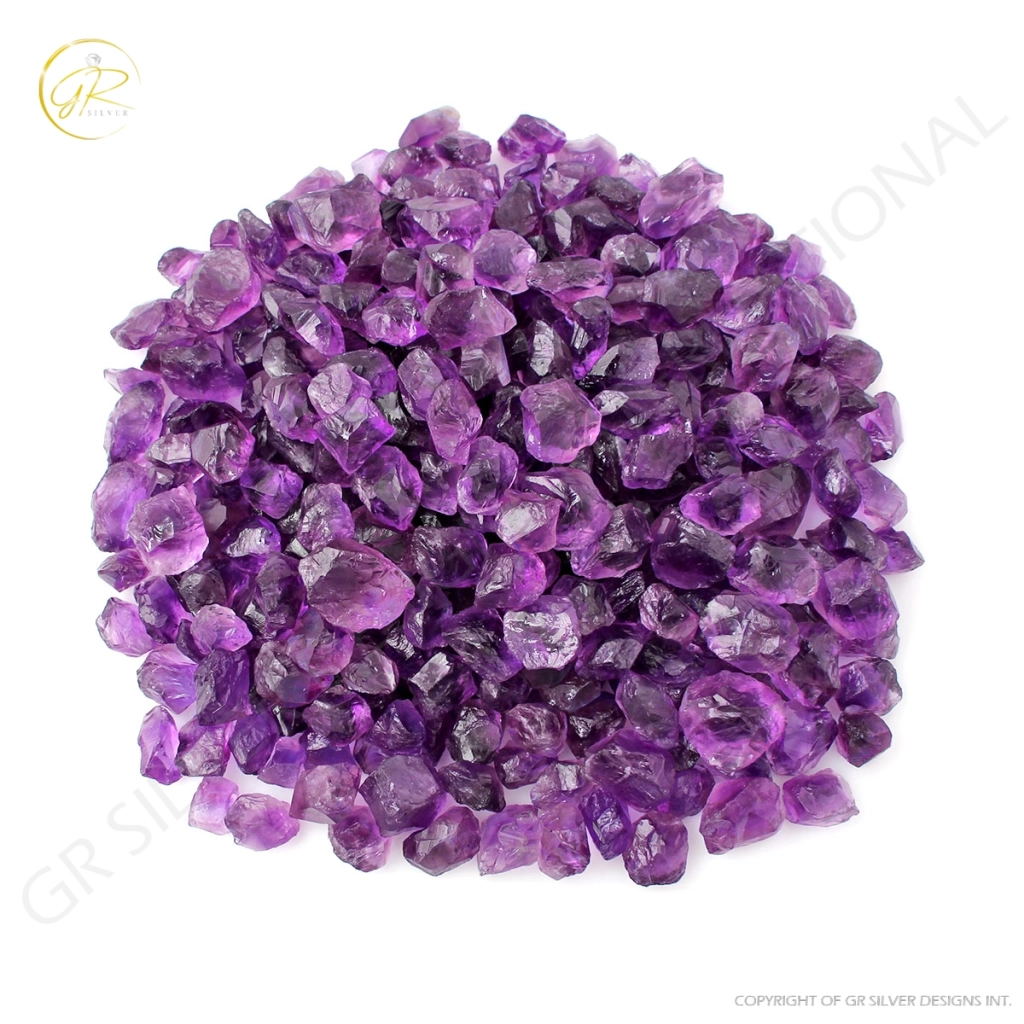 Natural Amethyst Rough Loose Gemstone