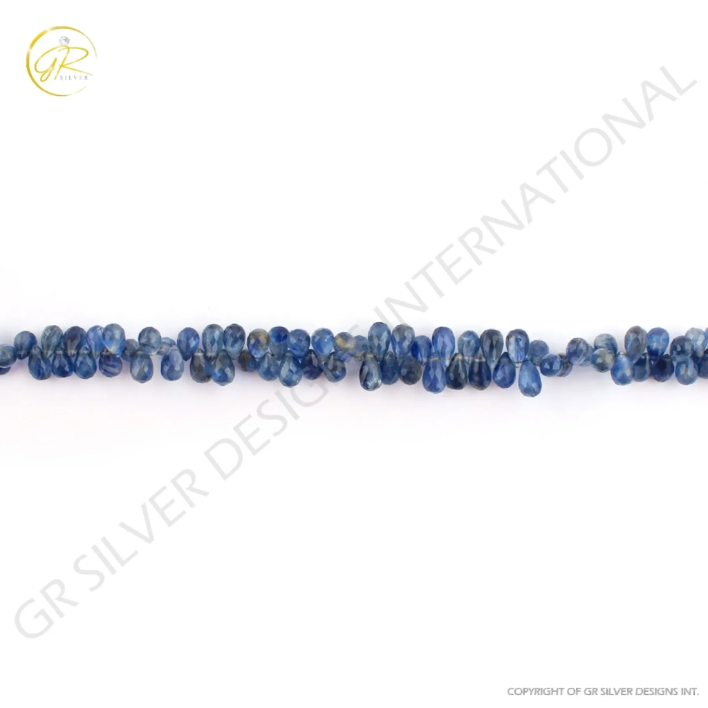 Top Quality Kyanite Faceted Drop Gemstone Beads